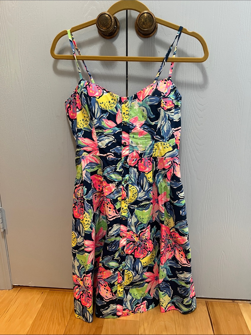 Floral Lilly Pulitzer Cotton Mini Dress